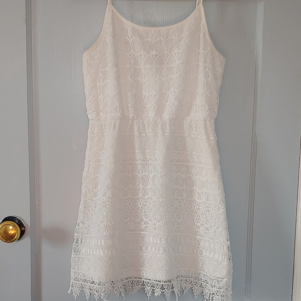 White beachy dress